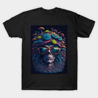 Techno Psy Shirt - Psychedelic Organism - Catsondrugs.com - #psychedelic #psychedelicart #trippy #psytrance #art #psy #trippyart #music #trance #rave #love #psychedelictrance #psyart #digitalart #psytranceworld #trancefamily T-Shirt